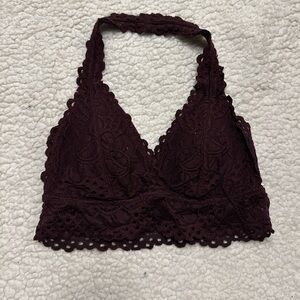 Burgundy bralette